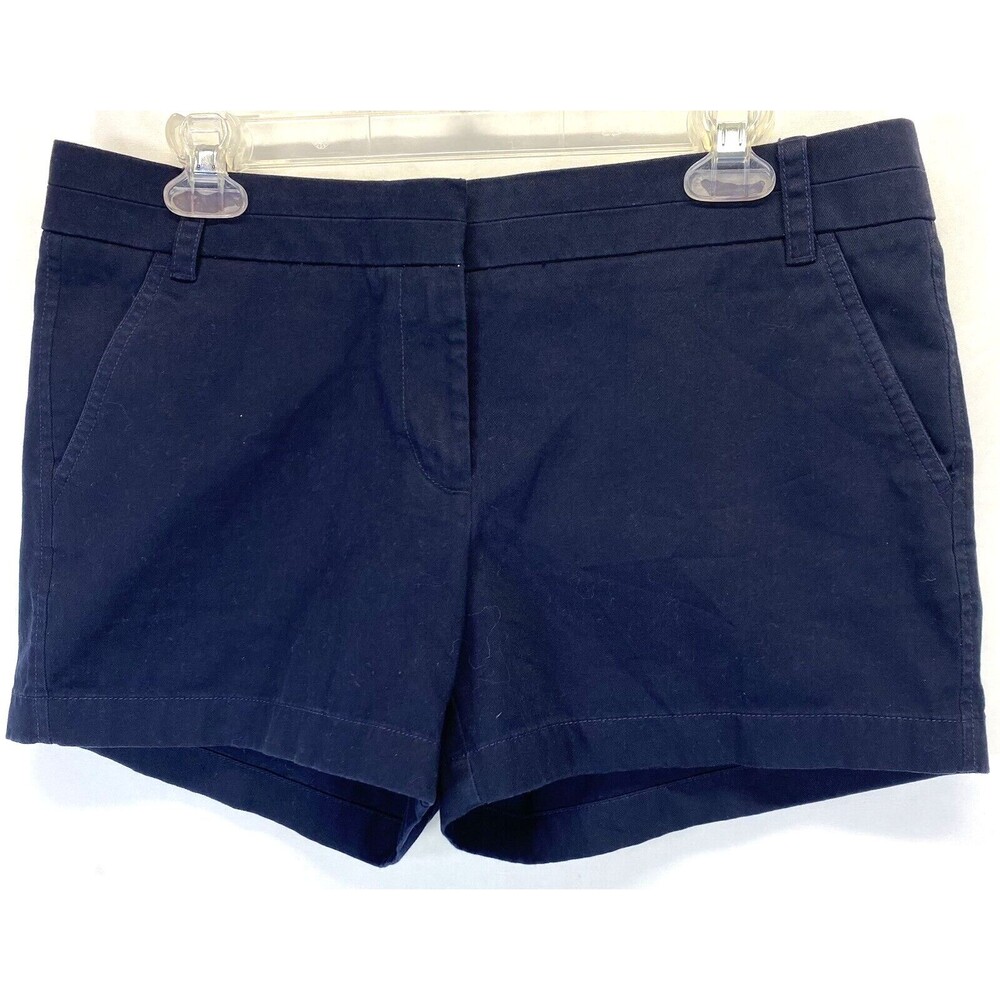 J. Crew Chino Shorts Women's Size 10 Black Cotton RN77388